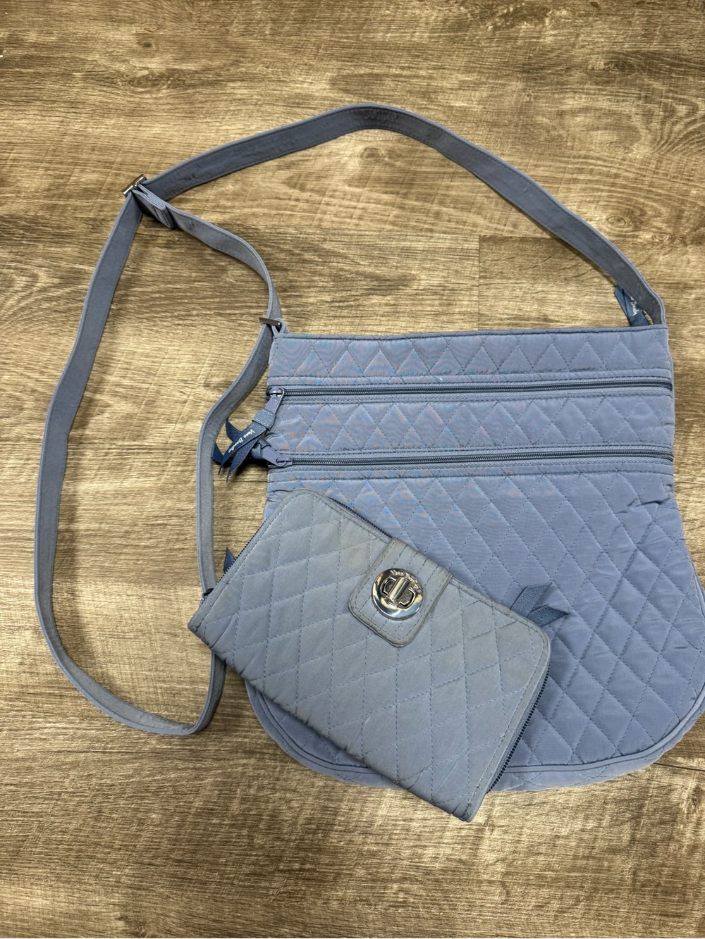 Vera Bradley Quilted Wallet and Crossbody Bag